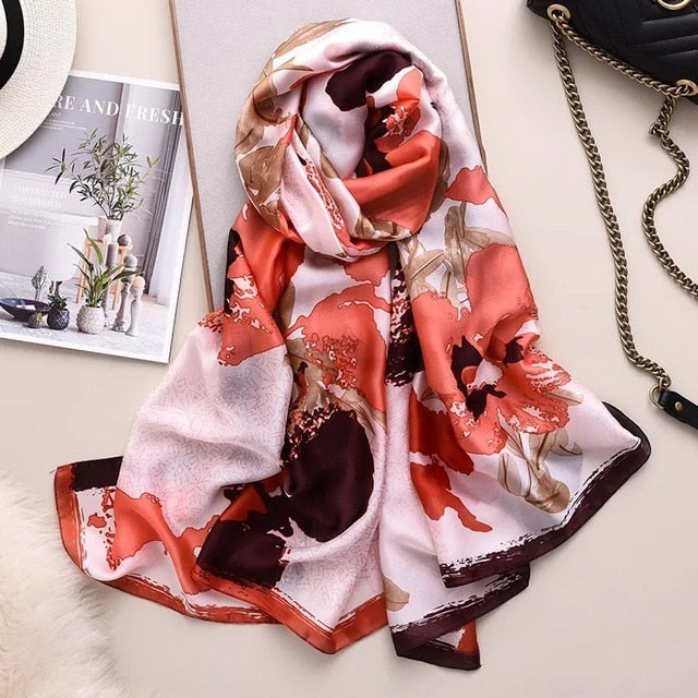 Luxury Brand Women Silk Scarves  Luxury Brand Women Scarf Silk